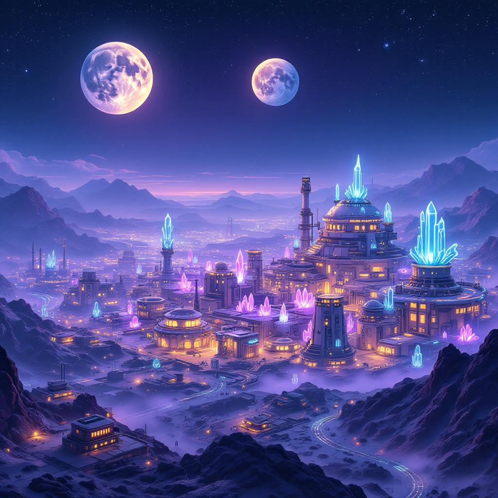 Noxialis City at night